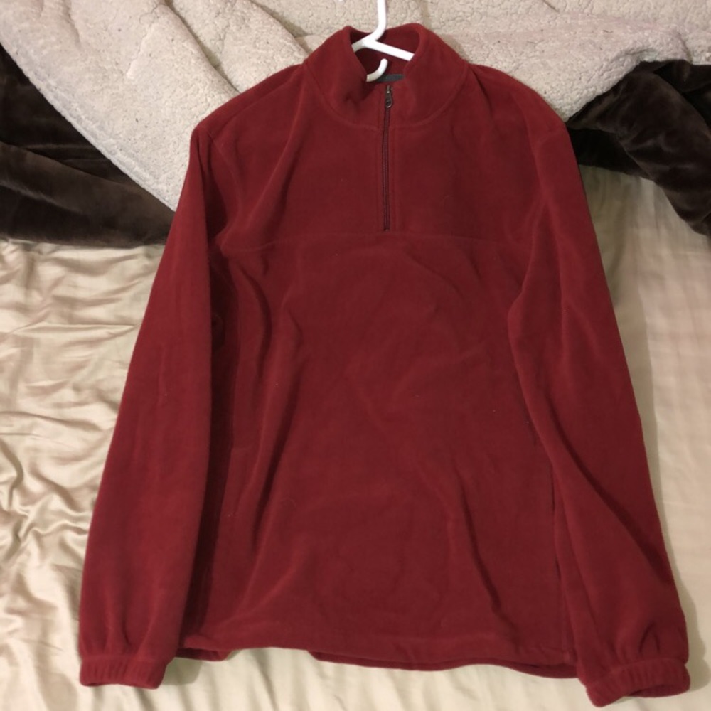 Croft&Barrow Red quarter-zip BEVER WORN